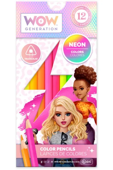 KIDS EUROSWAN Zestaw pi�mienniczy - kredki + o��wki + zeszyt WOW g�adki