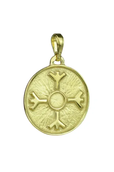 Sotis Amulet Ochronny Algiz Ag925 + Au 24kar, 3,4g