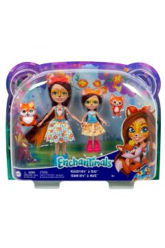 Enchantimals Felicity i Feana Fox Lalki siostry 2-pak HCF81 Mattel