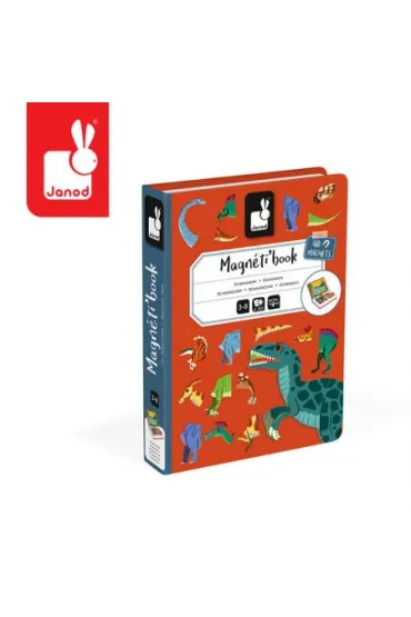 Puzzle Magnetyczna uk�adanka Dinozaury Magnetibook Janod