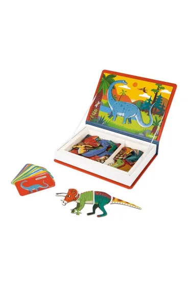 Puzzle Magnetyczna uk�adanka Dinozaury Magnetibook Janod