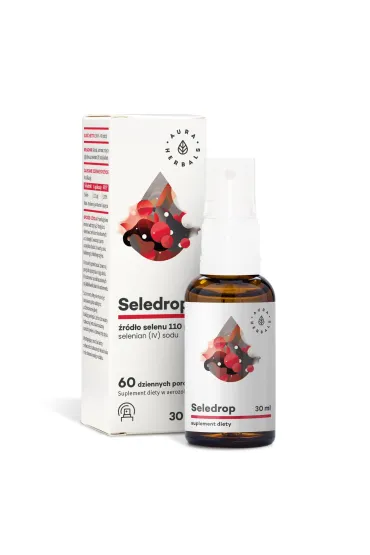 Aura Herbals Seledrop, selen 110 µg, selenian IV sodu Suplement diety 30 ml