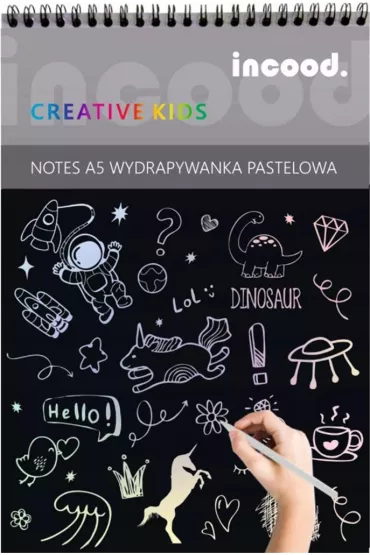 incood. Notes A5 wydrapywanka pastelowa
