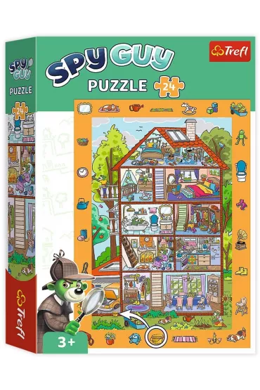 Puzzle obserwacyjne Spy Guy 24 el. W domu Trefl