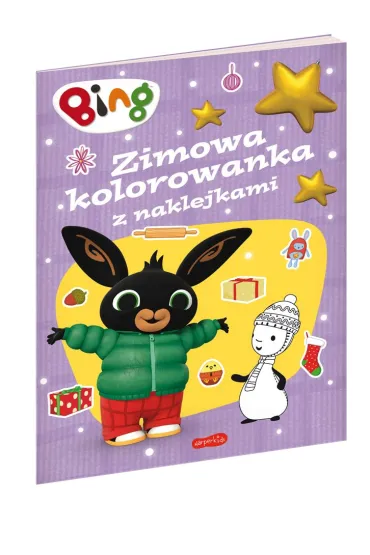 Bing. Zimowa kolorowanka z naklejkami