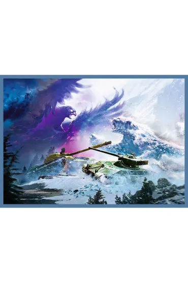 Puzzle 4x250 el. Wielka bitwa czo�g�w Trefl