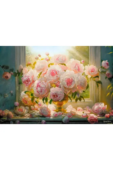 Puzzle 1000 element�w. Gor�ce letnie piwonie Castorland