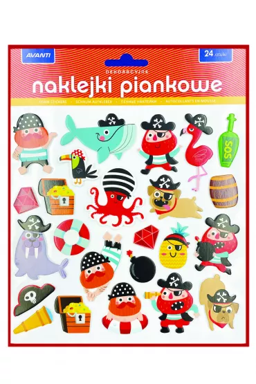 Naklejki piankowe ca�oroczne V1 24 szt.
