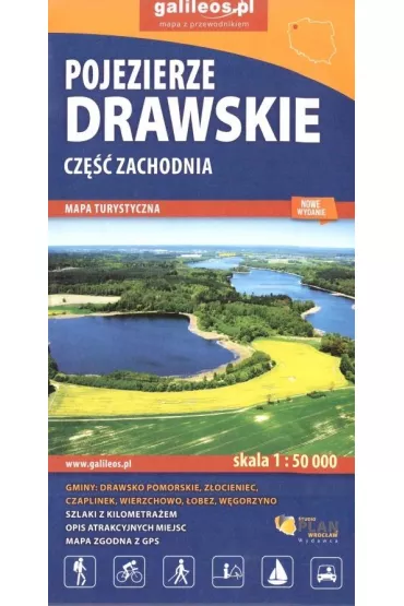 Pojezierze Drawskie. Cz�� zachodnia. Mapa turystyczna 1:50 000
