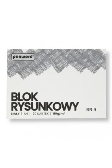 Penword Blok rysunkowy A4 bia�y 110g 20 kartek