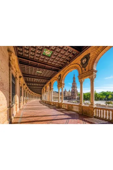 Puzzle 1000 el. Spanish Square, Seville, Spain Castorland