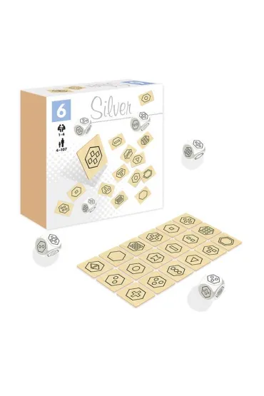Silver kostki z piktogramami