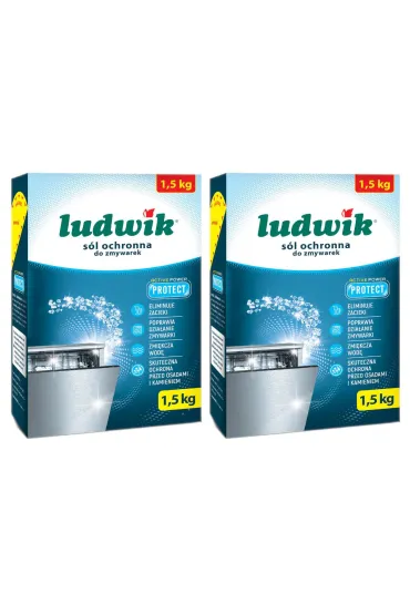 Ludwik S�l ochronna do zmywarek Zestaw 2 x 1.5 kg