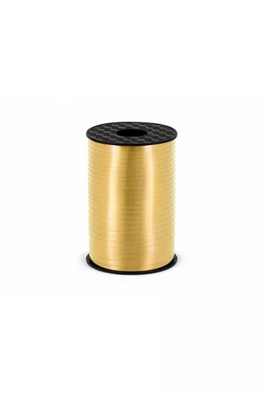 PartyDeco Wst��ka plastikowa z�ota 5mm x 225m