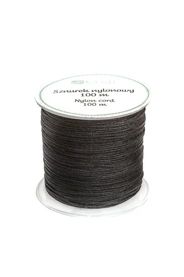Dalprint Sznurek nylonowy czarny 0.8 mm x 100 m