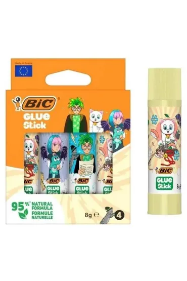 Klej Stick ECOlustions 8g Decor 4 szt BIC