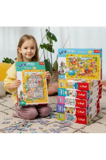 Puzzle obserwacyjne 100 el. Spy Guy Miasteczko Trefl