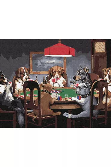 Ideyka Malowanie po numerach - Psy graj� w pokera 40x50cm