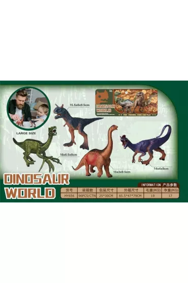 Zestaw dinozaur�w 4 szt