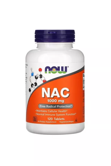 Now Foods NAC - N-Acetyl L-Cysteina 1000 mg Suplement diety 120 tab.