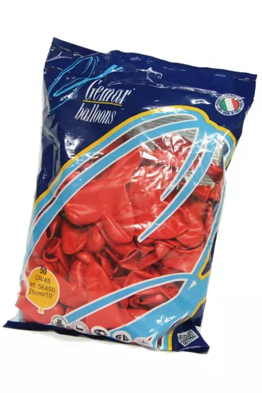 Godan Balony pastelowe Serce bez nadruku czerwone 50 szt. - Balon Cr Pastel Serce Bez Nadruku Czerwo
