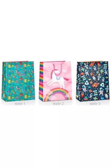 Pan Dragon Torba prezentowa Grand Kids MIX 23x18x10cm