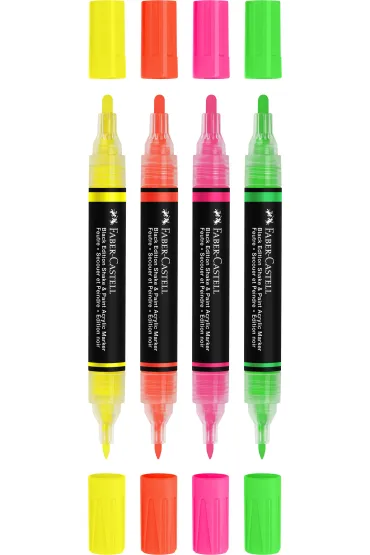 Marker akrylowy Black Edition 4kol FABER-CASTELL