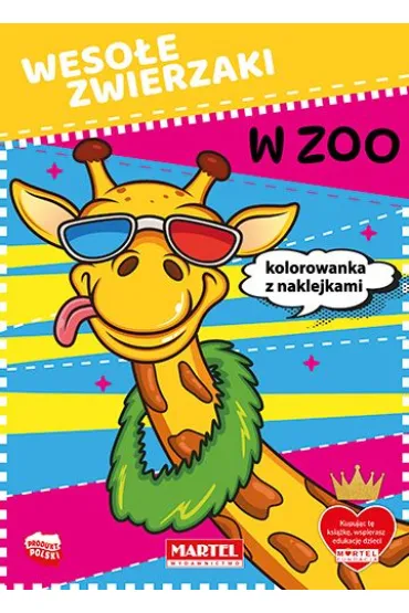 Kolorowanka z naklejkami Weso�e zwierzaki w zoo - Natasza Korpik, Maciej  Ratajczyk