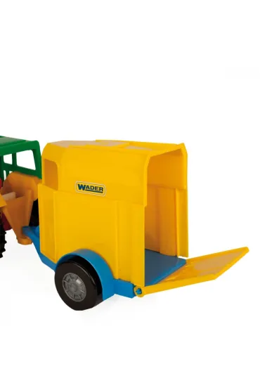 Traktor z przyczep� na konia Wader