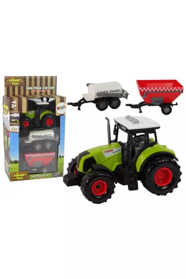 Traktor LED z d�wi�kiem + acesoria LeanToys