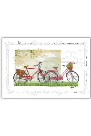DaVinci Karnet 12x18cm + koperta Rowery
