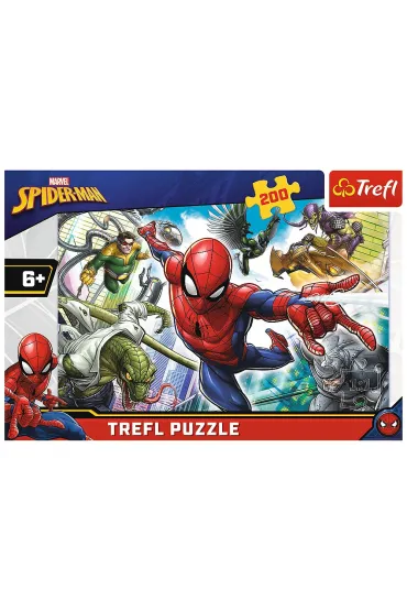 Puzzle 200 el. Urodzony bohater. Spiderman Trefl