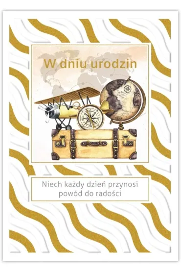 Trend Karnet Silver urodziny m�skie
