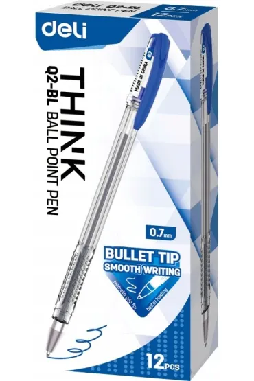 Deli D�ugopis Think 0,7 mm niebieski 12 szt.