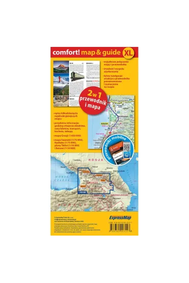 Gruzja map&guide XL PL laminat 2023