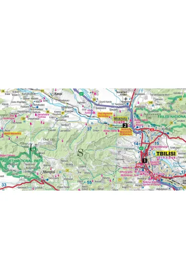 Gruzja map&guide XL PL laminat 2023