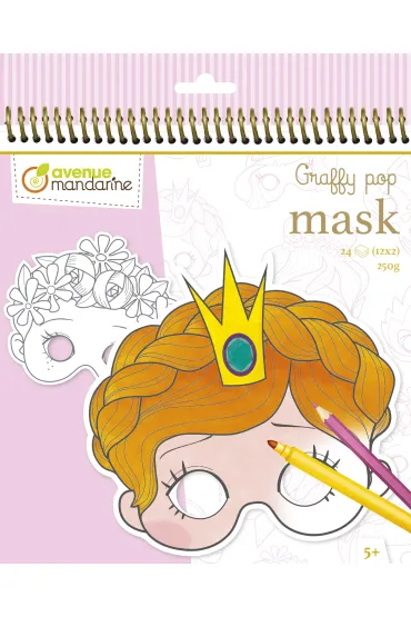 Kolorowanki maski Dziewcz�ta Avenue Mandarine