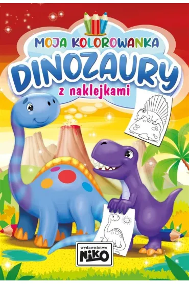 Moja kolorowanka z naklejkami. Dinozaury - Artur Rajch