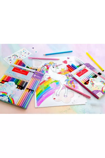 Faber-Castell Kredki sze�ciok�tne Unicorn 13 szt.