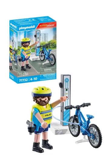 Playmobil Action Heroes Rowerowy patrol policji 71732