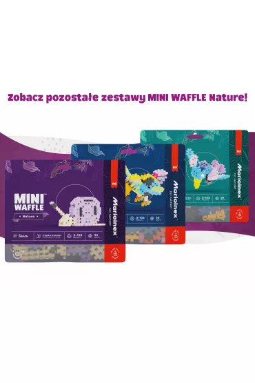Klocki konstrukcyjne Mini Waffle 50 element�w Nature Flaming MARIOINEX 906125