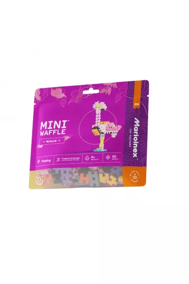 Klocki konstrukcyjne Mini Waffle 50 element�w Nature Flaming MARIOINEX 906125