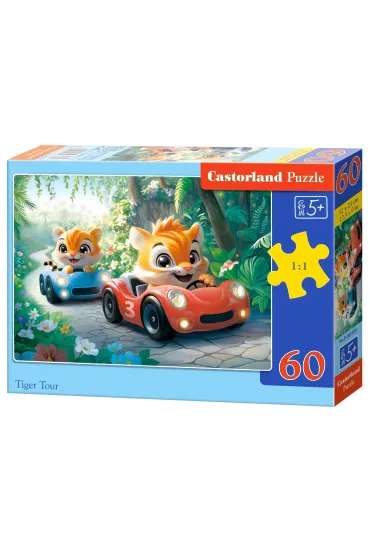Puzzle 60 Tiger Tour CASTOR Castorland