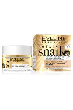 Eveline Cosmetics Royal Snail 30+ skoncentrowany krem aktywnie wygadzajcy na dzie i na noc 50 ml