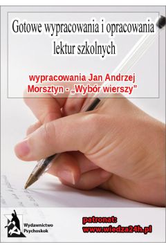 eBook Jan Andrzej Morsztyn - Wybr wierszy. Wypracowania z lektury mobi epub