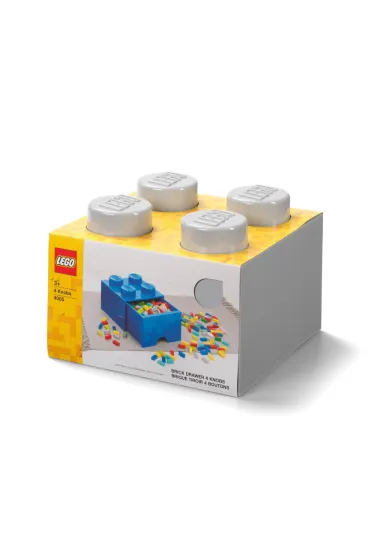 Szuflada klocek LEGO Brick 4 Szara