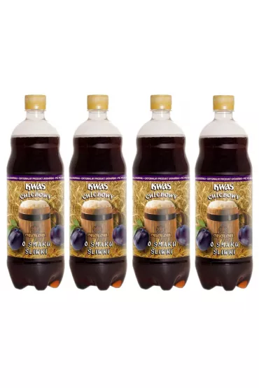 Obolon Kwas Chlebowy o smaku liwki Zgrzewka 4 x 1 l