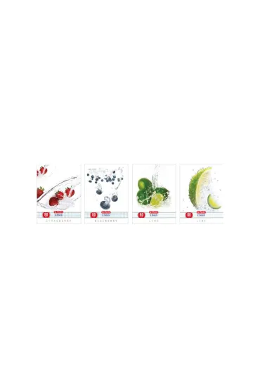 Herlitz Zeszyt A5 World of fruits kratka, linia 80 kartek