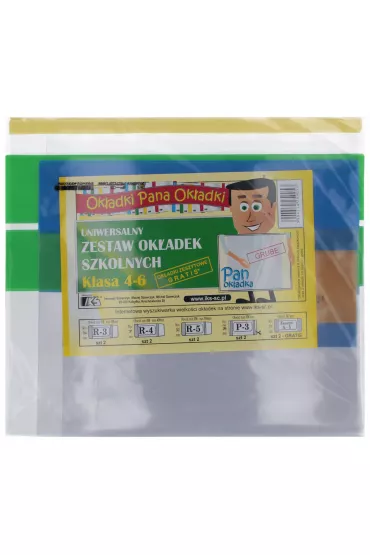 Iks Komplet ok�adek klasy 4-6 10 szt.