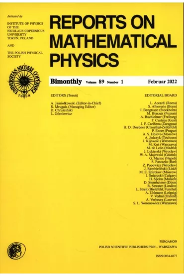 Reports on Mathematical Physics 89/1